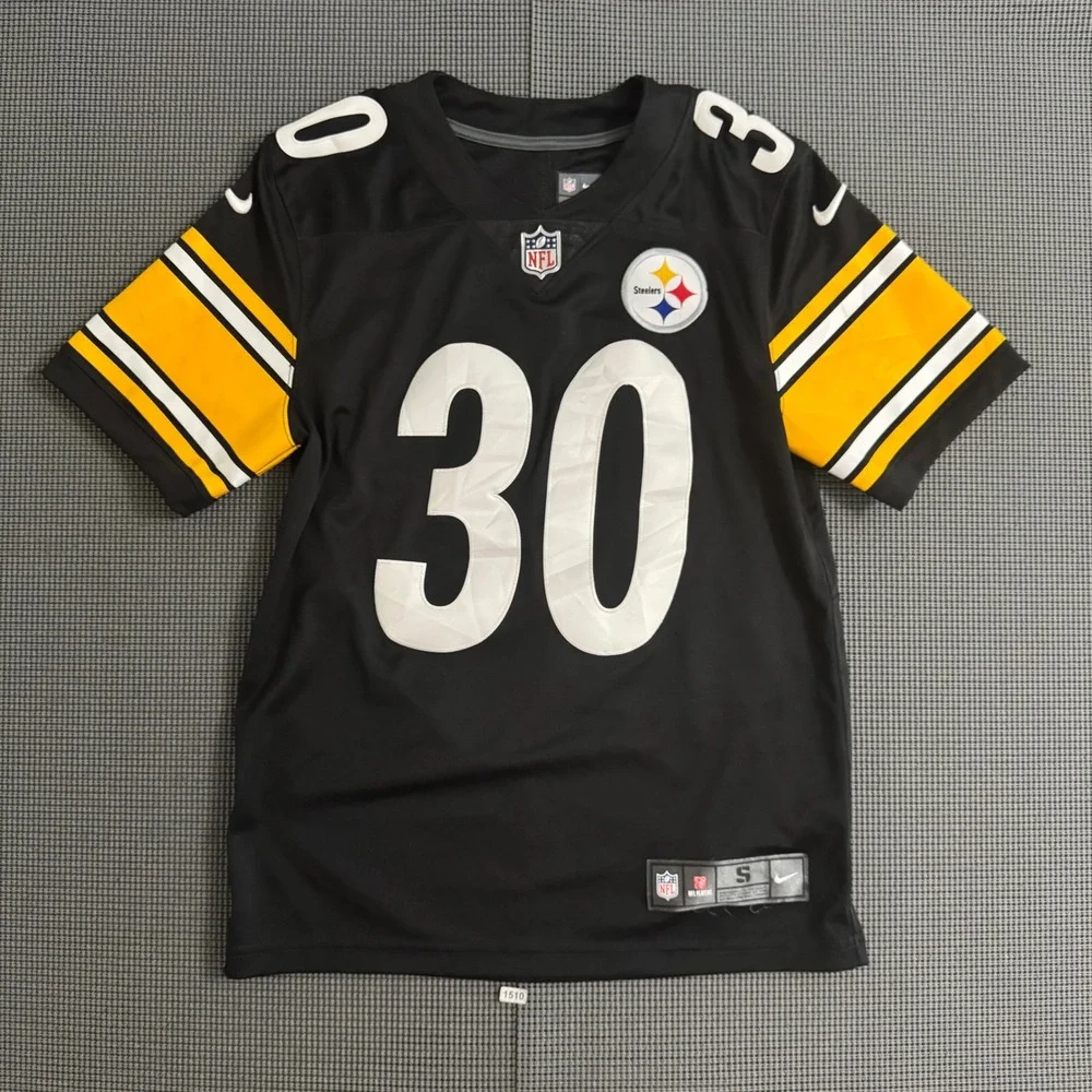 Nike Pittsburgh Steelers James Conner 30 Jersey Mens Small Black NFL Dri-FIT